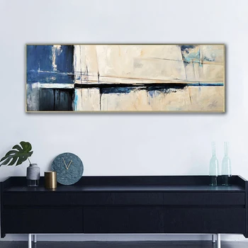 Moderné blue Gray abstraktné plátno olej tlač wall art obraz farba obývacia izba vytlačené plátno bez rámu