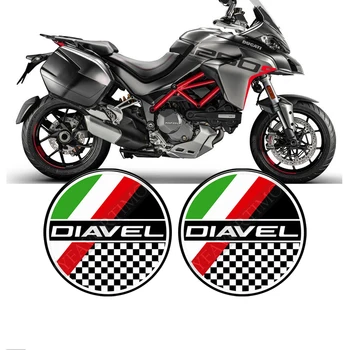 Motocykel Nálepky Tank Pad Pre Ducati Diavel 1260S V2 V4 Chránič Kapotáže Znak Loga Blatník čelné Sklo Handguard