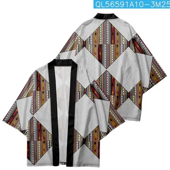 Muži Harajuku Kimono Cosplay Streetwear Mens Ženy Japonskom Štýle, Župan Cardigan Top Yukata Haori Oblečenie