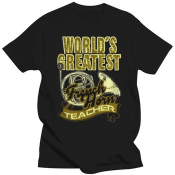 Muži tričko francúzsky Roh Tričko - francúzsky Roh Učiteľ tričká(1) v pohode Vytlačené T-Shirt