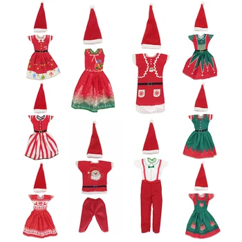 Móda Vianočné Šaty, Oblečenie, Šaty, Klobúky pre 11 palcový 30 cm Bábiky Oblečenie pre Bábiku Príslušenstvo