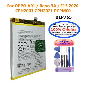 Nové 100% Originálne Batérie BLP765 4025mAh Pre OPPO A91 / Reno 3A / F15 2020 CPH2001 CPH2021 PCPM00 Batérie Batérie Bateria