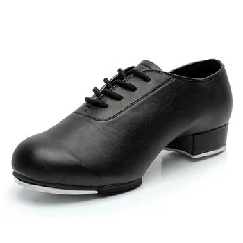 Nové dospelých ťuknite na položku tanečné topánky čierne dámske dve bod jediným koženka ťuknite na položku tanečné topánky sála tanečné topánky