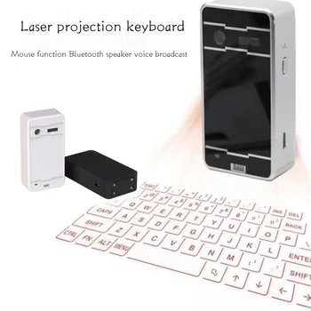 Nové Laserové Projekčné Virtuálnej Klávesnice F1 Bluetooth Audio Voice Vysielanie Myši Funkciu Telefónu A Tabletu Vhodné Na Prepravu