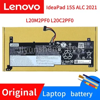 Nové Originálne Lenovo IdeaPad 15S ALC 2021 L20M2PF0 L20C2PF0 Pôvodné Notebook Batéria IdeaPad 15S ALC 2021 7.68 V 38Wh 4947mAh