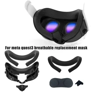 Nové Zaťahovacie A Priedušná Nahradenie Masku na Tvár Pre Oculus Quest 3 Rozšíriť 3D Tvarované Tváre Rozhranie Držiak VR Príslušenstvo