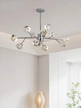 Obývacia Izba Luster Svetlo Luxusný Elegantný, Jednoduchý Moderný Taliansky Crystal Jedáleň, Spálňa Molekulárnej Lampa Hlavné Svietidlo