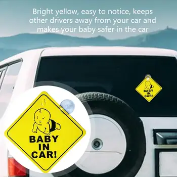 Odolné Auto Dieťa Nálepky Poveternostným vplyvom Dieťa Výstražné Nálepky Ľahko Nainštalovať Rezíduí,-bezplatné Odstránenie pre Autá Eco-friendly Pp Vozidla