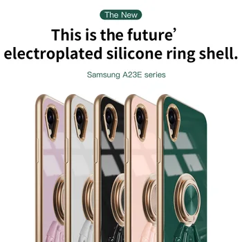 Platné Pre Samsung Galaxy A23 Mobilný Telefón Ochranné Puzdro A23e Spaceman Krúžok Magnetické Sacie Elektrolytické Pokovovanie