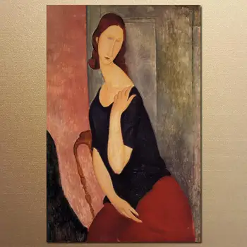 Portrét Madame Amedeo Modigliani Olejomaľba Na Predaj On-Line, Vysokej Kvality Žena Portrétnej Maľby Ručne Maľované Bez Rámu