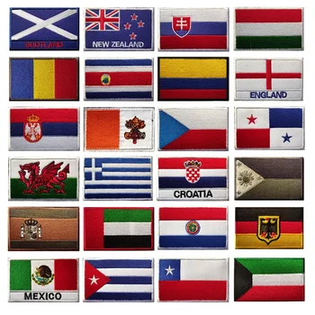 Portugalsko Vlajkou Batoh Odznak Francúzsko Háčika a Slučky Vyšívané Vojenský Klobúk Škvrny Vlajky Handričkou DIY Nálepky Ramenný Applieque