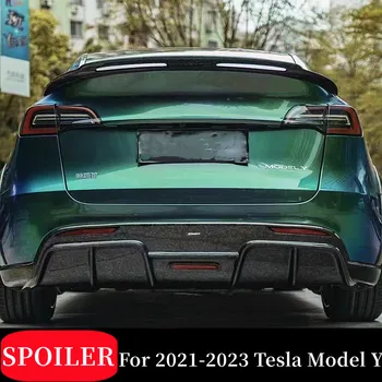 Pre 2021 2022 2023 Tesla Model 3 Reálnom Uhlíka Fibe Auto Zadné Veko Kufra Pery Spojler Krídla BodyKit Ladenie Vonkajšie Príslušenstvo Časť