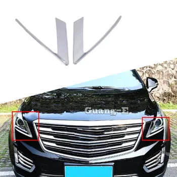 Pre Cadillac XT5 2016 2017 2018 2019 2020 2021 2022 2023 Auto Predného Svetlometu Trojuholník Zastrihnúť Obočie Rám Vonkajšie Príslušenstvo