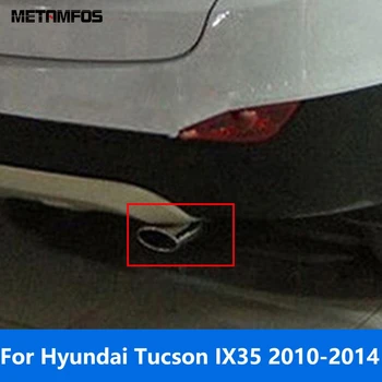 Pre Hyundai Tucson IX35 2010-2013 2014 Nerezová Oceľ Výfukové Systémy Šál Chvost Rúry Tip Tlmič Príslušenstvo Auto Styling