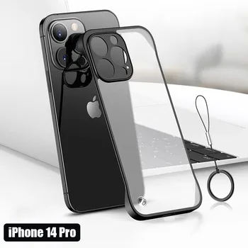 Pre iPhone 14 Pro Max Ultra Tenké Prípade Matný Transparentný Telefón puzdro Pre iPhone 13 14 Pro Kryt Jednoduchý, Štýlový Bumper Funda