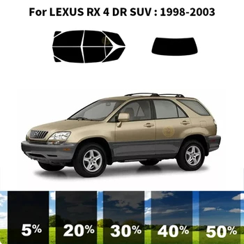 Precut nanoceramics auto UV Okno Odtieň Auta Automobilový Okno Film Pre LEXUS RX 4 DR SUV 1998-2003
