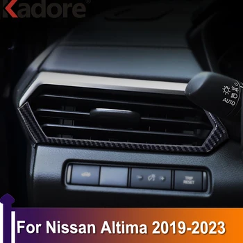 Prednej Strane Otvoru Klimatizácia Výbava Kryt Nálepka Pre Nissan Altima 2019 2020 2021 2022 2023 Uhlíkových Vlákien Interiérové Doplnky