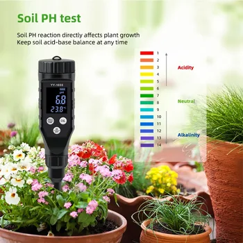 Prenosné Digitálne 0.0~14.0 pH Bluetooth Pôdy Tester PH Meter Data Logger Temp Kyslosť Analyzer PH Pôdy TEMP Smart Meter
