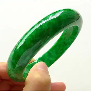 Prírodný Zelený Smaragd Jade Náramok Ženy Muži Originálny Certifikovaný Jades Kameň Smiať, Prívesky Módne Šperky Doplnky Pre Dámy