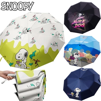 Pôvodné Snoopy Dáždnik Slnečný Daždivé Dualuse Windproof Ochranu Proti Slnku Vonkajšie Muži Ženy Silné Luxusné Veľké Dáždniky Parasol