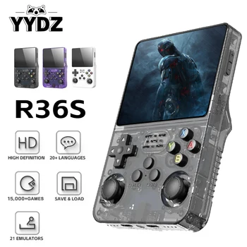 R36S retro handheld video game console 64GB hra 3,5-palcový IPS displej prenosné hracie konzoly open-source Linux darček