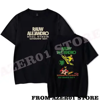 Rauw Alejandro Los Angeles WORLD TOUR 2022 ZBIERKA Merch T-shirt Letnej Ulici Muži/Ženy Streetwear Tričko Tričko Krátky Rukáv