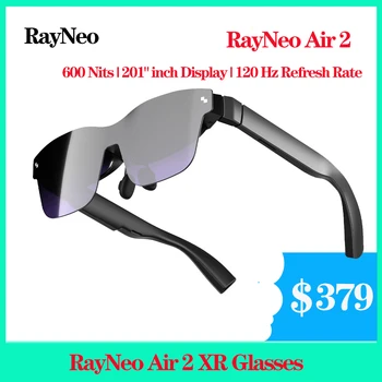 RayNeo Vzduchu 2 XR Okuliare 600 Nitov 201inch Zobrazenie Smart AR Okuliare HD Obrie Obrazovky Prezeranie 120Hz Refresh Rate 46° FOV XR Okuliare
