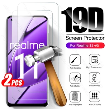 Realmi 11 4G Sklo 2KS Úplné Pokrytie Tvrdeného Skla Na Realme 11 4G 9H Premium Screen Protector Tvrdeného Stráže Film Realme11 4G