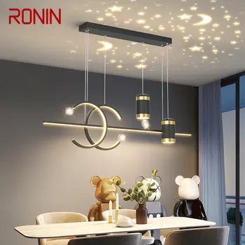 RONIN Nordic Prívesok Lampy Moderné Tvorivé Hviezdne Nebo Projekčnej LED Svietidlá pre Domáce Jedáleň Dekoratívne