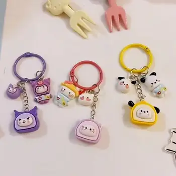 Sanrio Anime Hello Kitty Keychain Kuromi Roztomilý Kreslený Pochacco Osobnosti Vysoké Hodnoty Farieb Prívesok Deti Darček