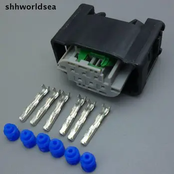 shhworldsea 5Sets 6 PIN 6P Auto akcelerátor senzor konektory pre BMW s automatickým Nepremokavé Elektrické konektor Zásuvka radovej