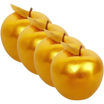 Simulované Zlaté Živé Ovocie Model Artificiales Para Realisticky Jablká Tvar Ozdoby Realistické Simulácie Party Dekorácie