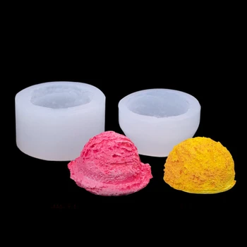 Simulácia Ice Cream Tvar Gule Silikónové Formy Vonné Sviečky Plesne Mousse Tortu Formy Čokoládové Dekorácie Dropshipping