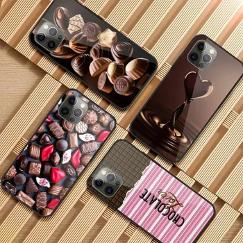 Sladké Čokolády Telefón puzdro pre iPhone 14 13 12 11 XS X 8 7 6 Plus Mini Pro Max SE 2022 PC Sklenený Kryt Funda Shell