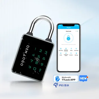 Smart Heslom, Visiaci zámok, IP65 Vodeodolný Biometrické Thumbprint Zámky Keyless Batožiny Bezpečnosti Zliatiny Zámky candado huella dactila