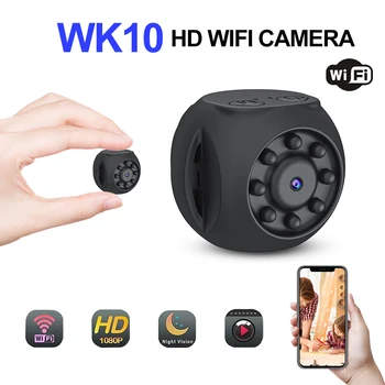 Smart Home WK10 Mini Kamera Podporuje Detekciu Pohybu a WiFi, Telefón, Pripojenie Kompatibilné s 1080P HD Infračervené Nočné Videnie
