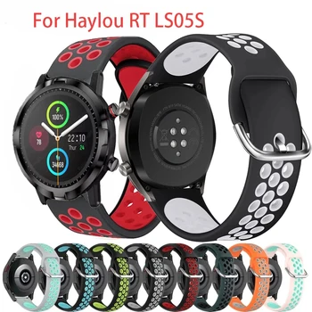SoftSport Zápästie Haylou RS3 LS04 RT LS05S Silikónové Šport Náramok Pre Haylou Solárne LS02 LS05 Nepremokavé Smart Watchband