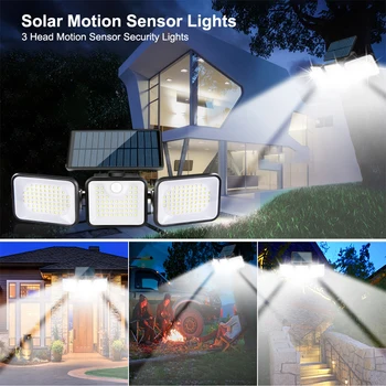 Solárne Floodlight Vonkajšie 180 LED Výška Svetlo Refletor Záhradné Stavby IP65 Vodeodolný Lampa Pozornosti Núdzové Osvetlenie Steny L