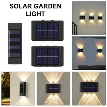 Solárne LED Vonkajšie Svetlo Až na Stenu Svetelný Senzor Svetla Street Light Nepremokavé Vonkajšie Záhradné Dekorácie Solárne Nástenné Osvetlenie
