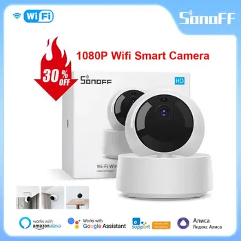 SONOFF Fotoaparát GK-200MP2-B Bezdrôtová Wifi IP Kamera 1080P HD Baby Monitor Dohľadu Bezpečnosti 360 IR Kamera, Alarm Smart Home