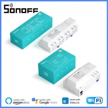 SONOFF SPM-Hlavný/4Relay Stohovateľné Power Meter WiFi Smart Ochrana proti Preťaženiu Metadáta Monitorovanie Elektrickej energie Štatistiky APLIKÁCIE Skontrolujte,