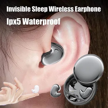 Spánok Slúchadlá Tiny Mini Neviditeľné Slúchadlá Skryté Zníženie Hluku TWS Bezdrôtové Slúchadlá Športové Stereo Bluetooth 5.3 Slúchadlá
