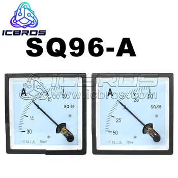 SQ96-Ukazovateľ Typ DC Ammeter, Meter, 30A, Pozitívne A Negatívne 50A SQ96-Ukazovateľ Typ DC Ammeter, Meter, 30A, Pozitívne A Negatívne 50A 0