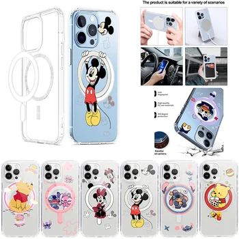 Steh Mickey Disney Minnie Fundas Pre Samsung Galaxy Z Flip 3 4 ZFlip3 GalaxyZFlip3 ZFlip4 GalaxyZFlip4 Magnetické Plnenie Kryt