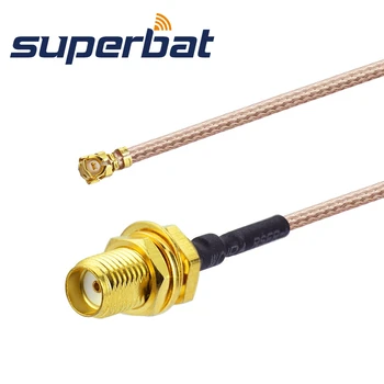 Superbat Pigtail Kábel SMA Female Prepážkou na IPX/UFL Rovno Jack RG178 90 cm Koaxiálny Kábel RF
