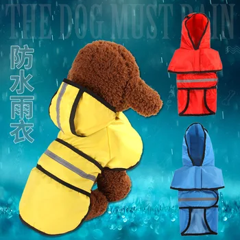 T výrobcu nové oblečenie pre psy, Teddy nepremokavé, reflexné pásky štvornohého miláčika pršiplášť život bunda