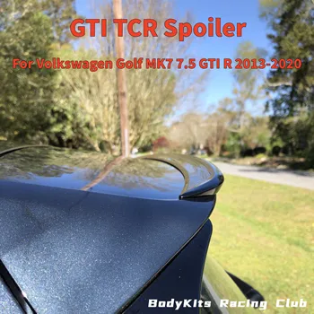 TCR Strešný Spojler Krídlo Lip Gloss Black Pre Volkswagen Golf 7 7.5 MK7 MK7.5 GLAXAY GTD GTE R R-Line 2013-2020