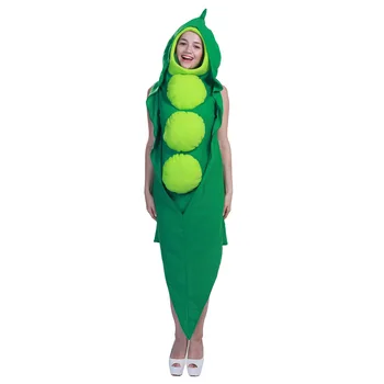 Umorden Unisex Zeleniny, Zelený Hrášok Pod Kostým Tunika Dospelí Muži, Ženy, Zábavné Purim Halloween Party Maškarný Cosplay