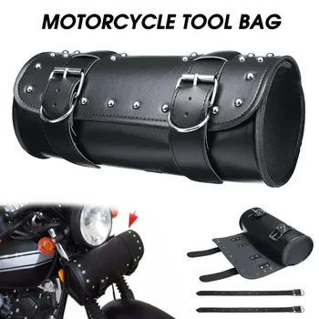 Univerzálny Čierny Motocykel Tool Bag Predné Vidlice Riadidlá Saddlebags Roll Barrel Racing Chvost Skladovanie