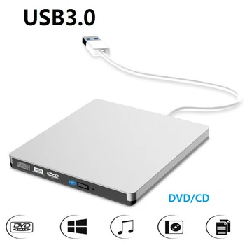 USB3.0 Externý CD Prehrávač 12,7 mm Zásobník Typu Ultra Slim DVD-RW Optická Mechanika Rekordér na Počítač, Notebook, PC